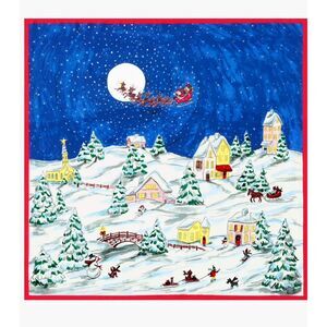 Talbots Winterscape Silk Square Scarf NWT